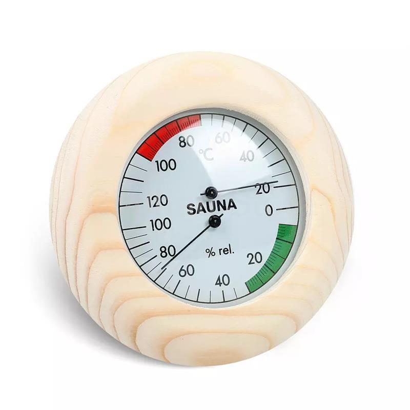 Hygrometer & Thermometer für die Sauna aus Holz