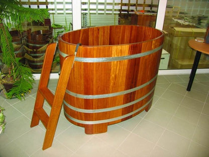 Sauna Tauchbecken / Tauchbottich innen und außen transparente Hygieneversiegelung (130 cm lang x 79 cm breit)